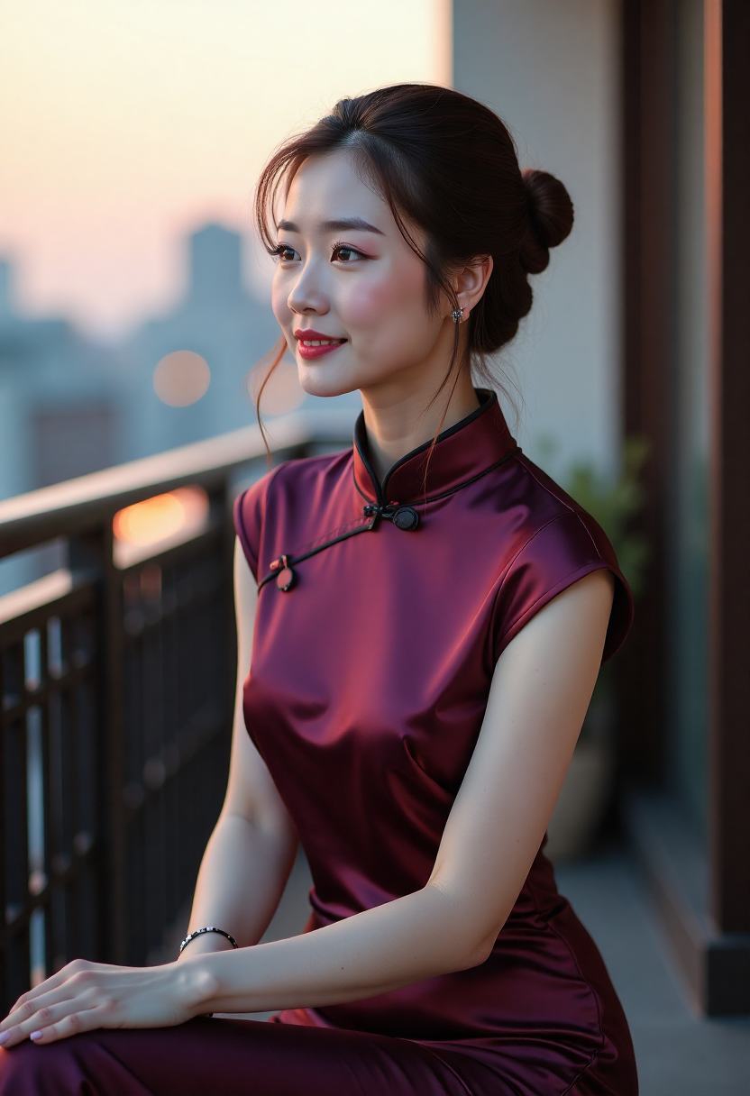 镜中的她